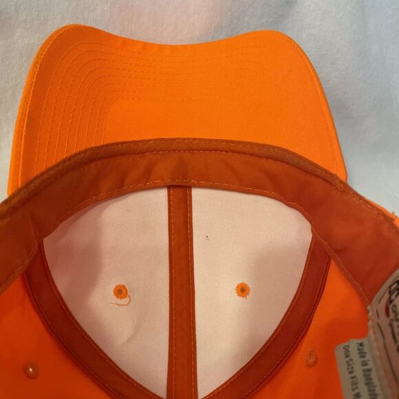 OC Outdoor Cap Plain Orange Strapback Hat Cap Adjustable Hunting Baseball cbar99 - Picture 8 of 11